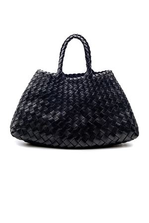 Black Santa Croce small tote bag DRAGON DIFFUSION | 8893BLACK